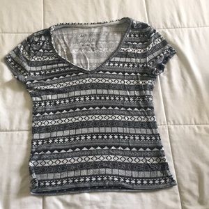 Grey and White T-shirt